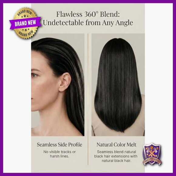 Silk Base Hair Topper for Thinning Hair, 12 Inch, Hand-Tied Human Hair main image 5